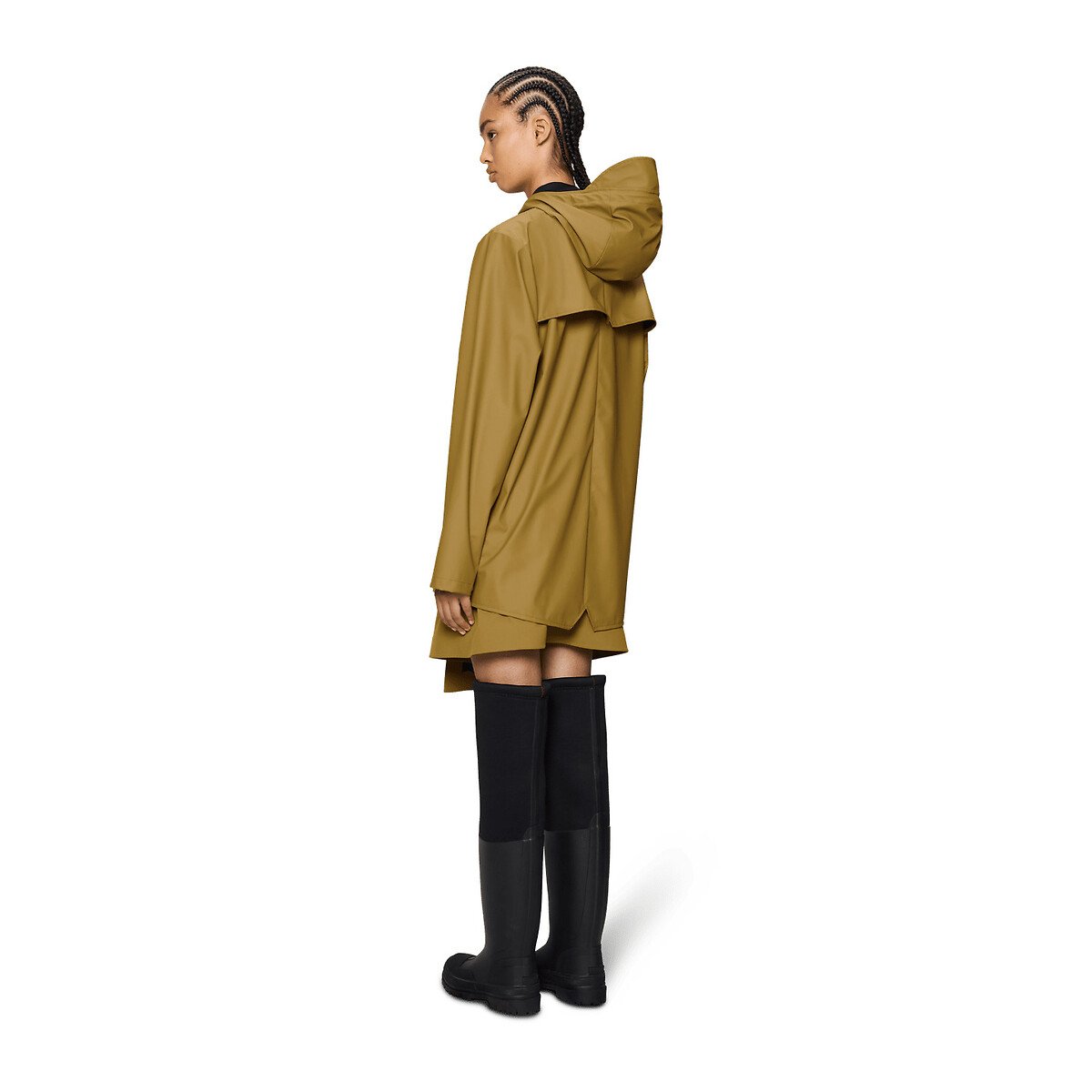 Veste imperméable à capuche unisexe, JACKET moutarde, RAINS