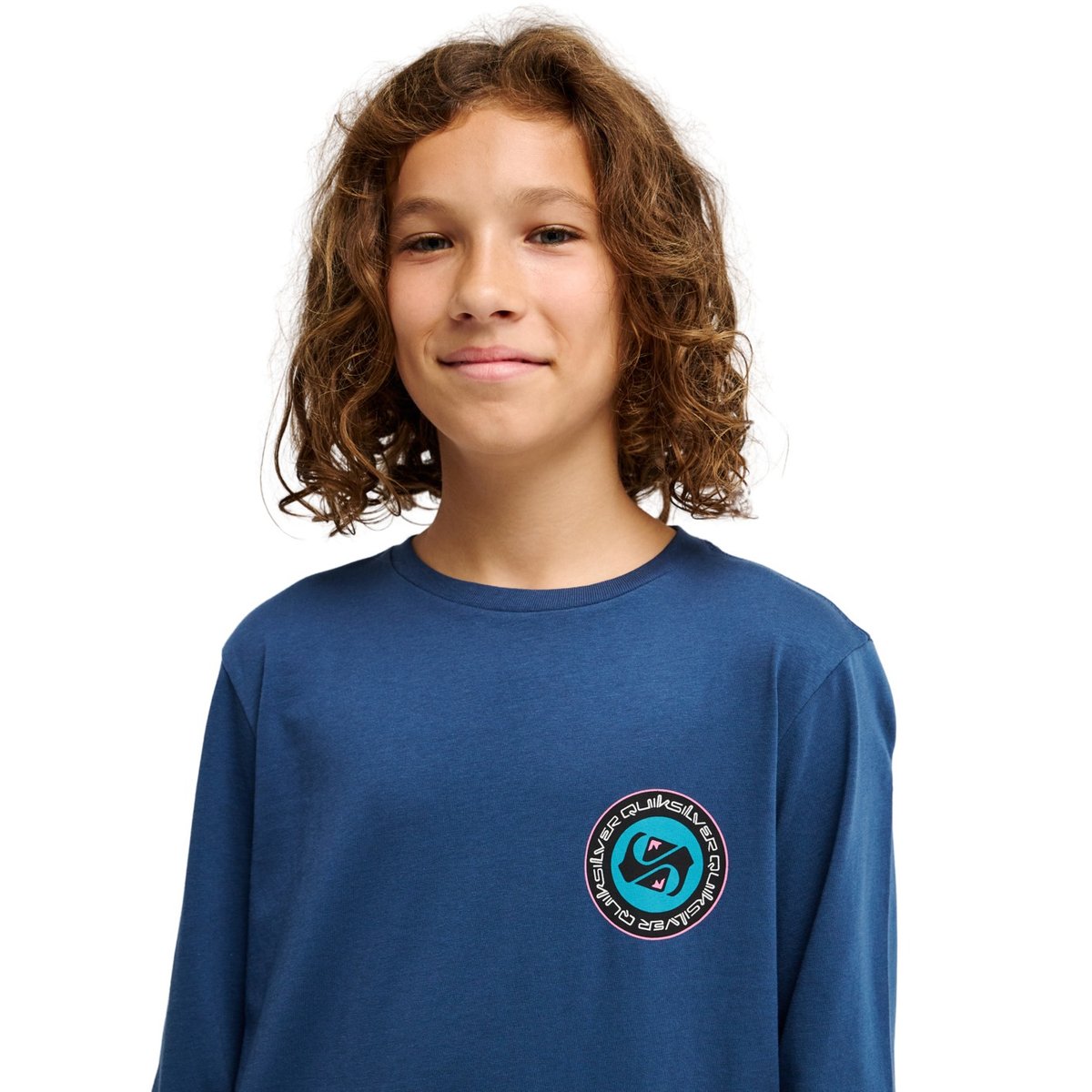 T-shirt manches longues EV DUALITY bleu dark denim, QUIKSILVER