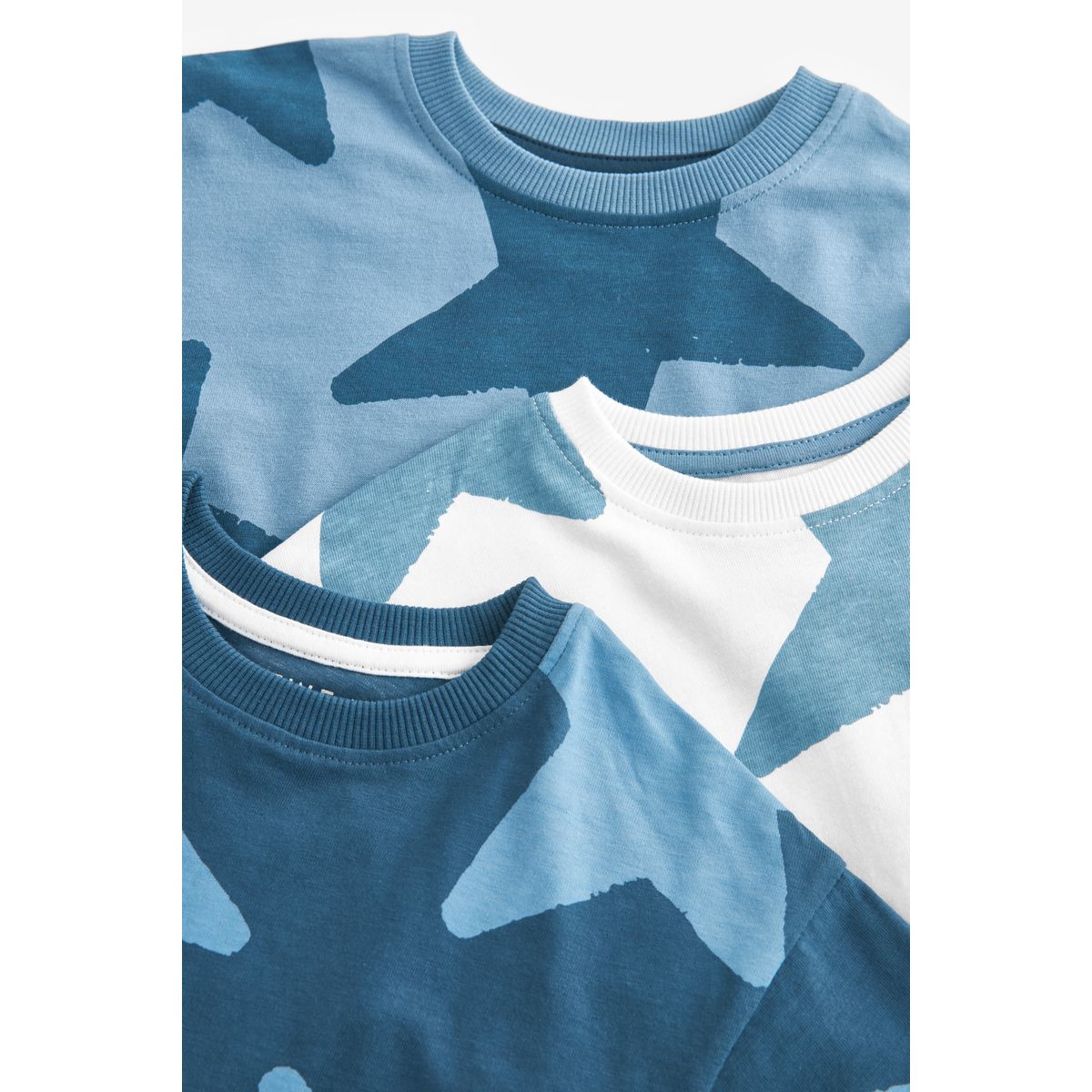 Pyjamas shorts coupe classique, lot de 2 étoiles marine/blanches, NEXT