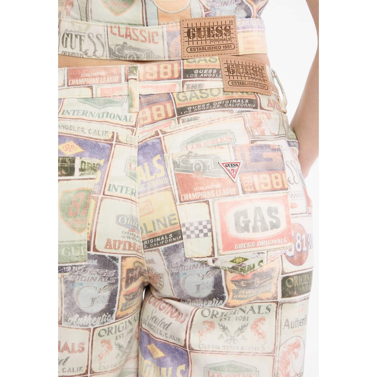 Bermuda En Jean fantaisie multicolore, GUESS JEANS