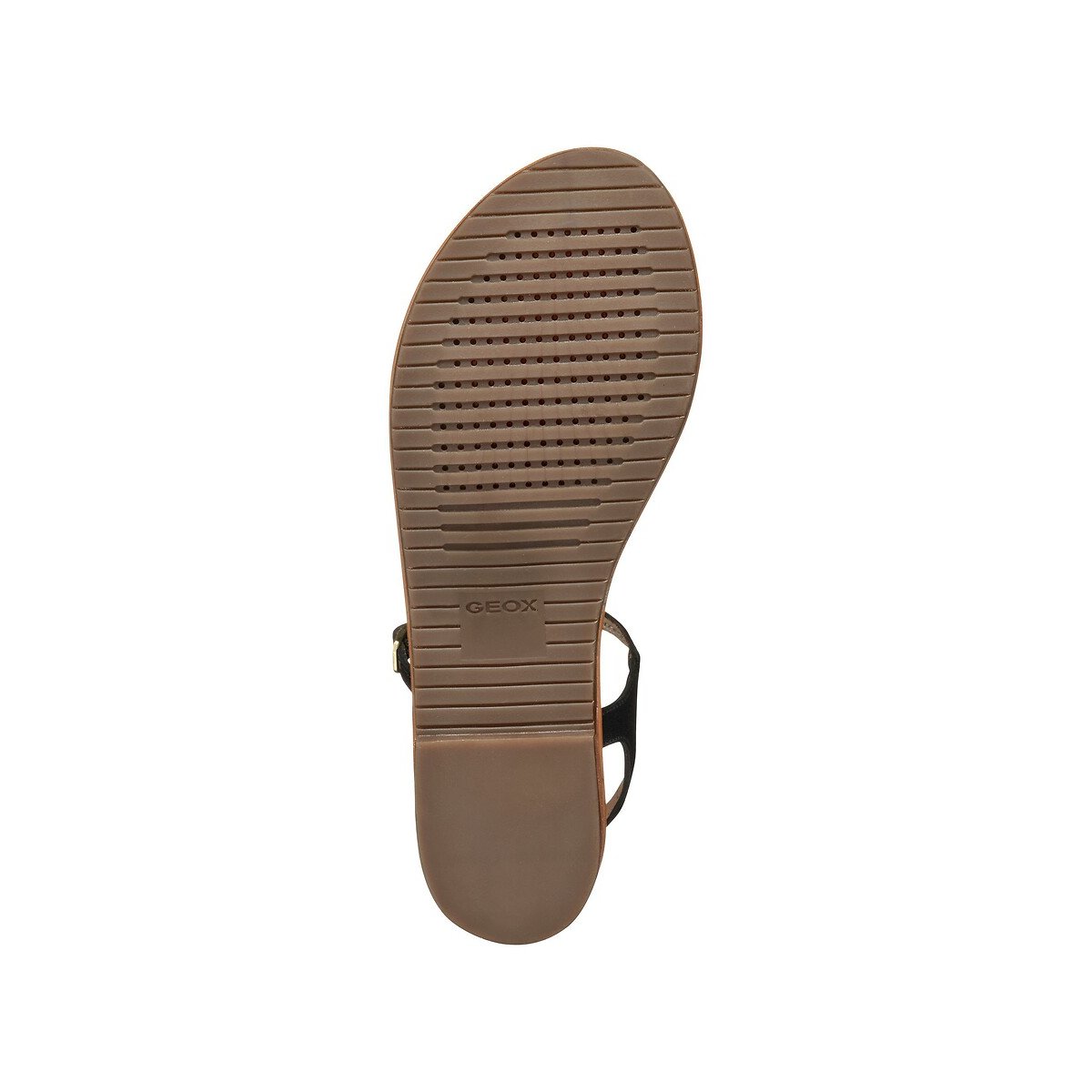 Sozy Leather Flat Sandals black, GEOX