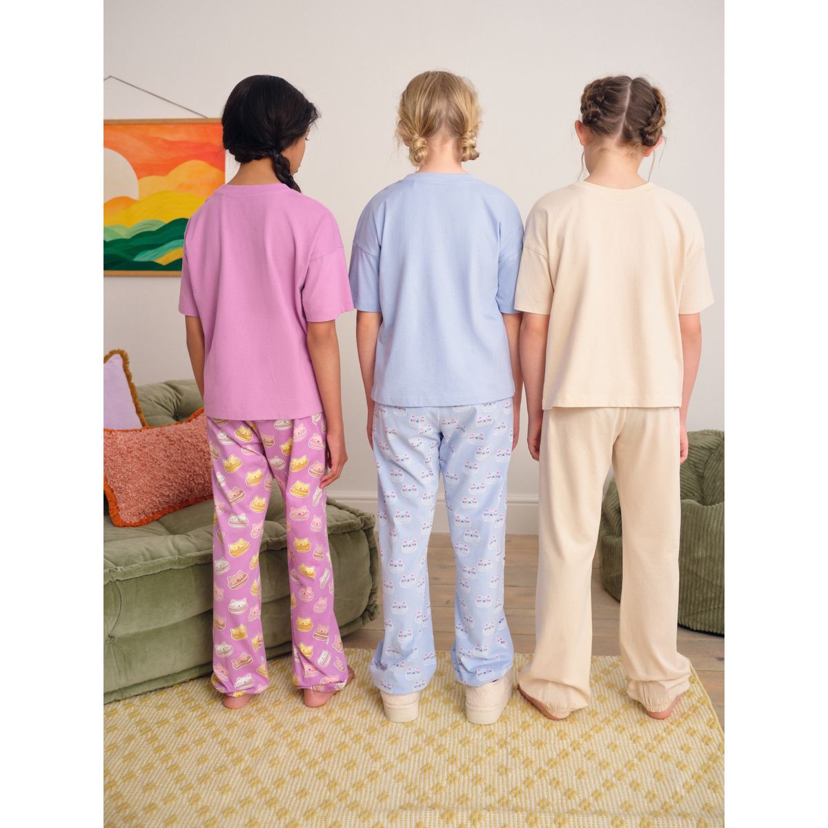 Pyjama, lot de 3 bleu/rose, NEXT