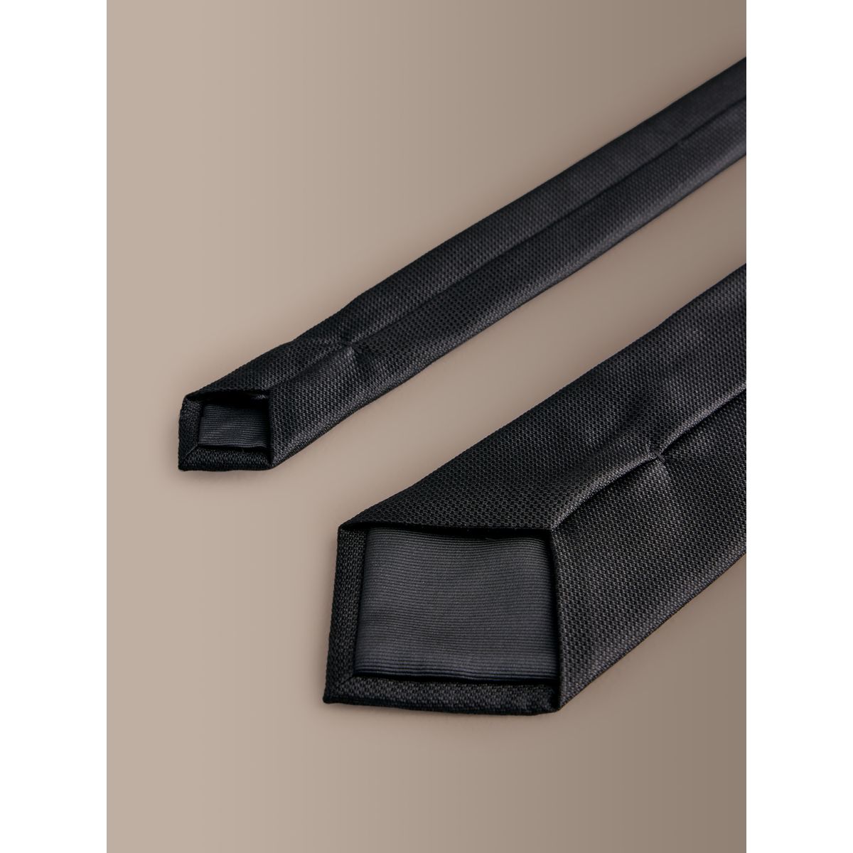 Cravate en soie signature noir, NEXT