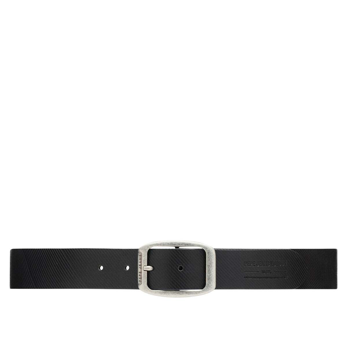 Ceinture En Cuir Texturé noir, PEPE JEANS