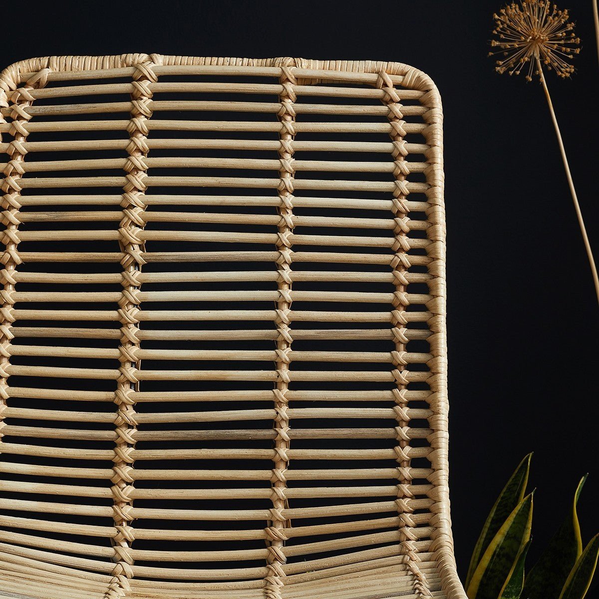 Lot de 2 chaises en rotin et métal BOHEMA naturel, BERAH GETAH