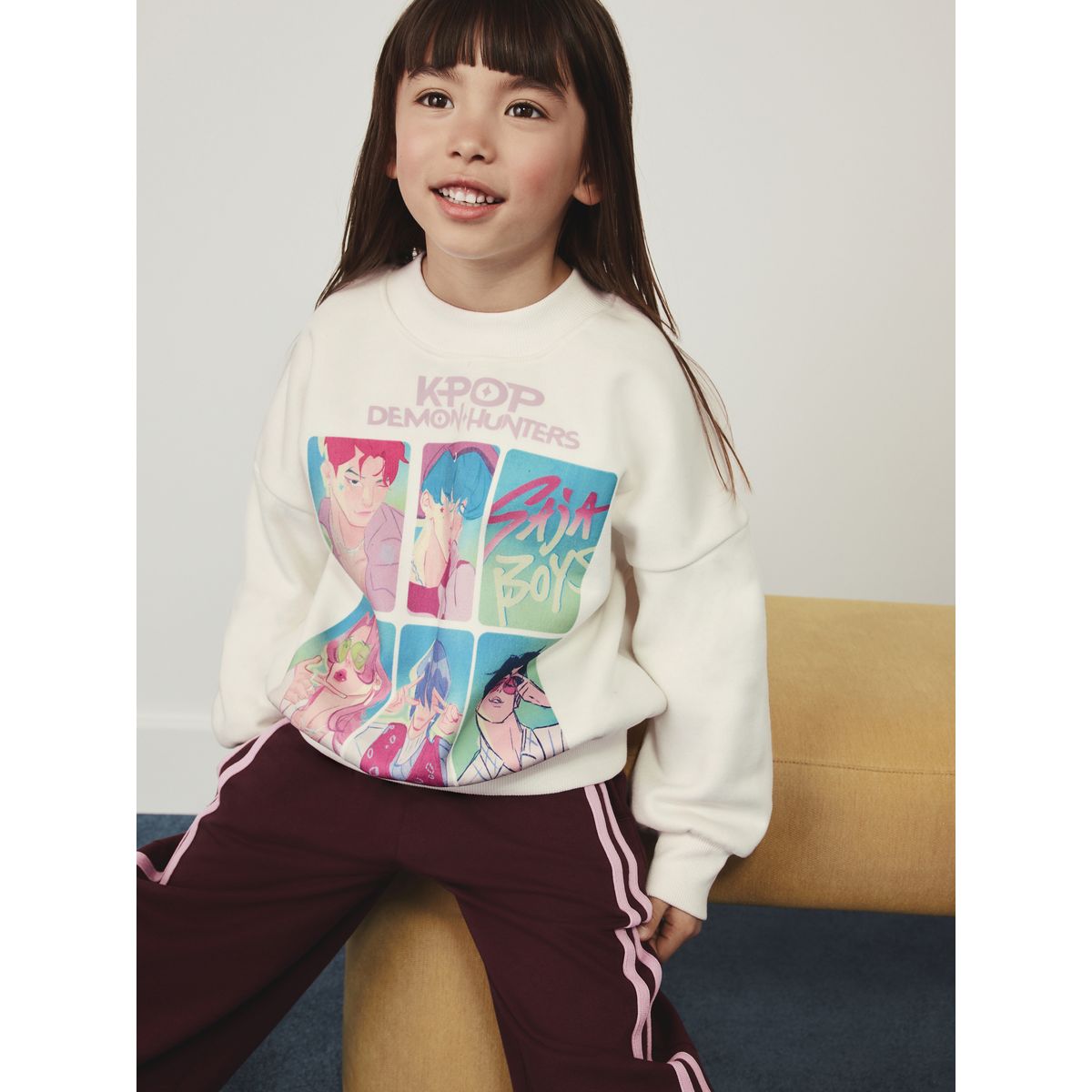 Sweat kpop demon hunters écru, NEXT