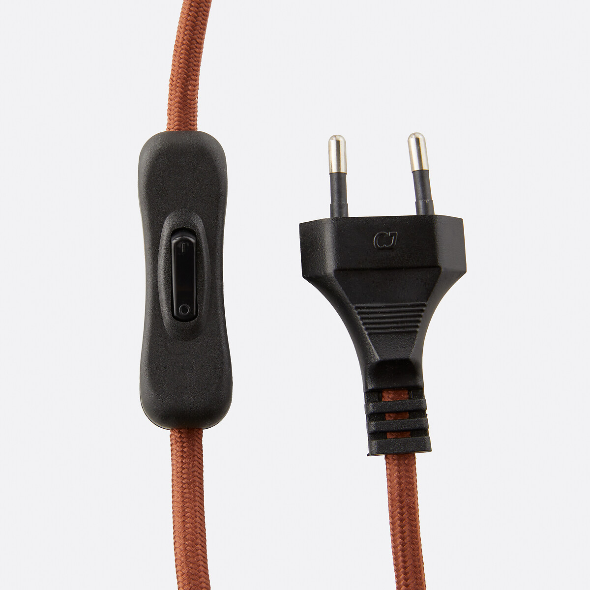 Lampe opaline et métal fer H27,5 Agathilda terracotta, LA REDOUTE INTERIEURS