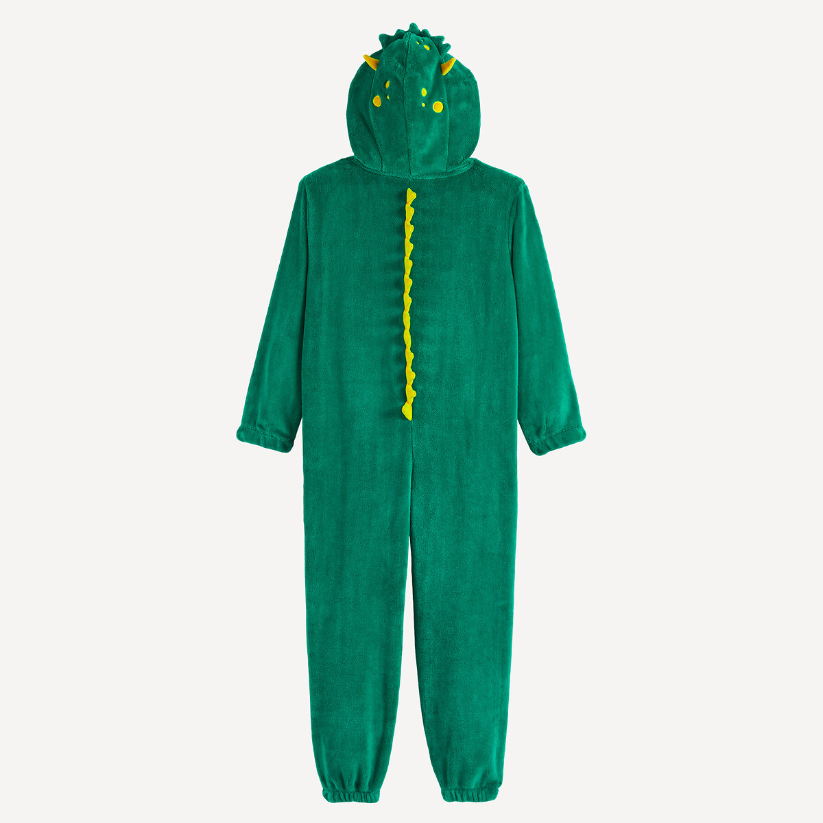 Macacão com capuz, em felpa, com padrão de monstros verde, LA REDOUTE COLLECTIONS