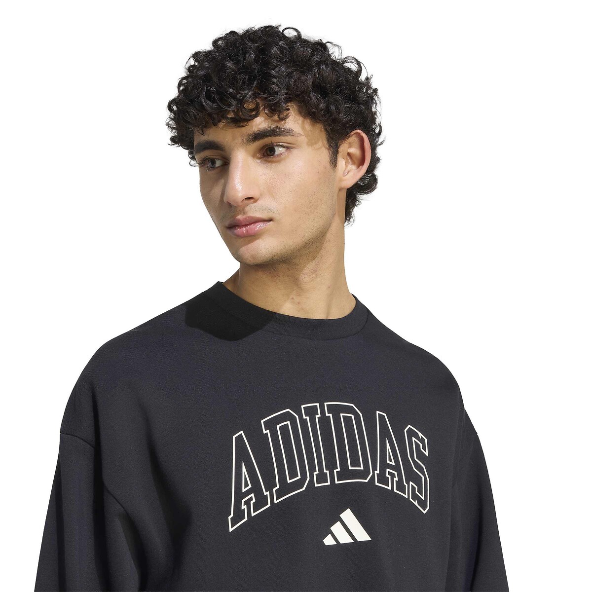 Loose Crew Neck Sweatshirt black, ADIDAS SPORTSWEAR