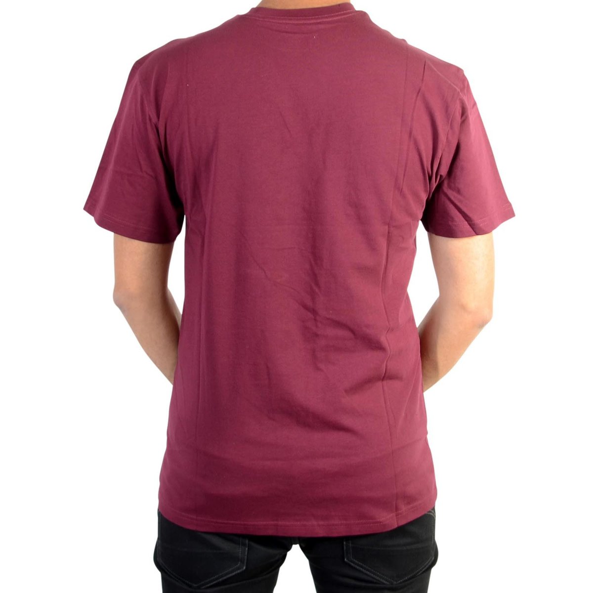 Tee Shirt Classic Burgundy/white rouge, VANS