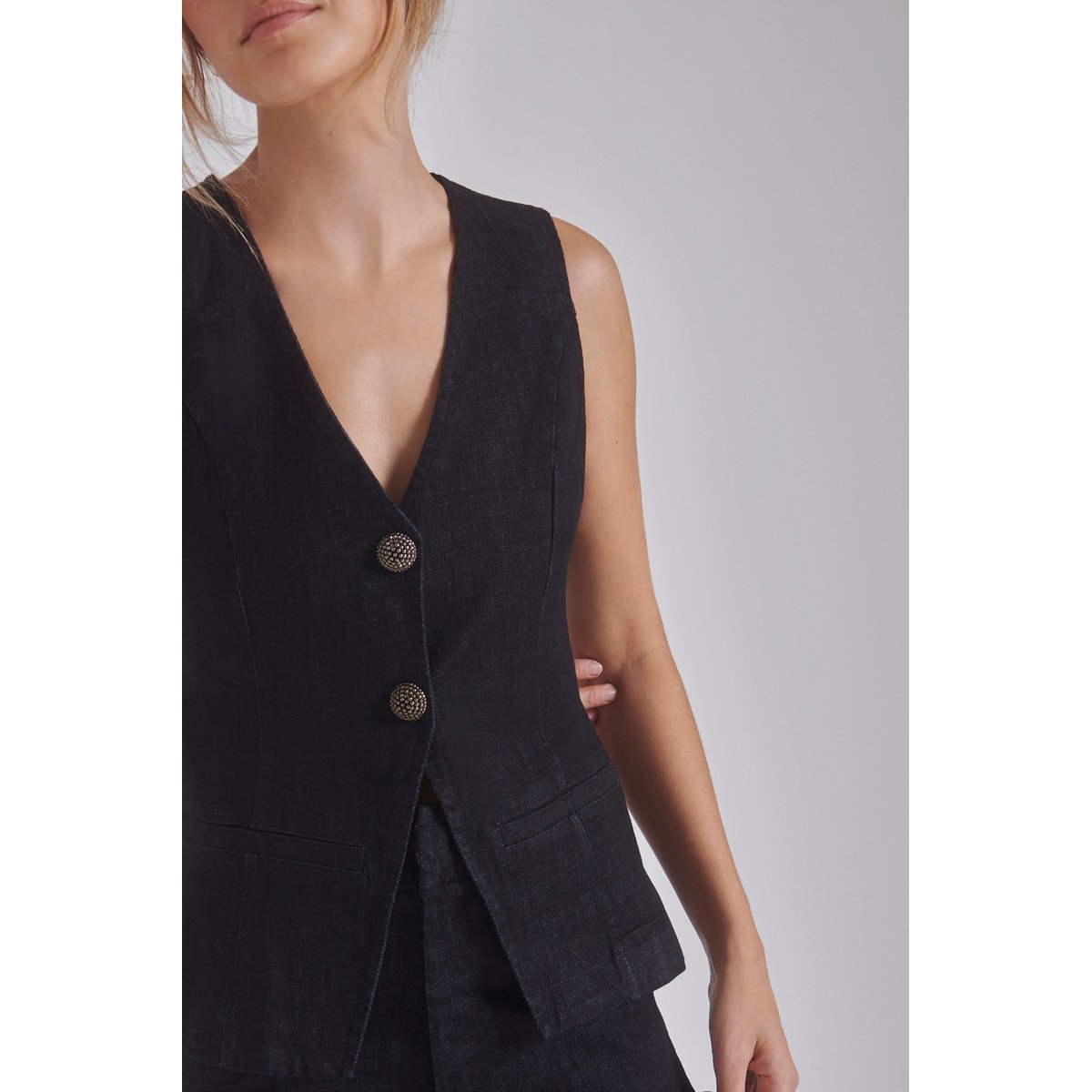 Gilet sans manches DOUGLAS bleu denim, BENOA