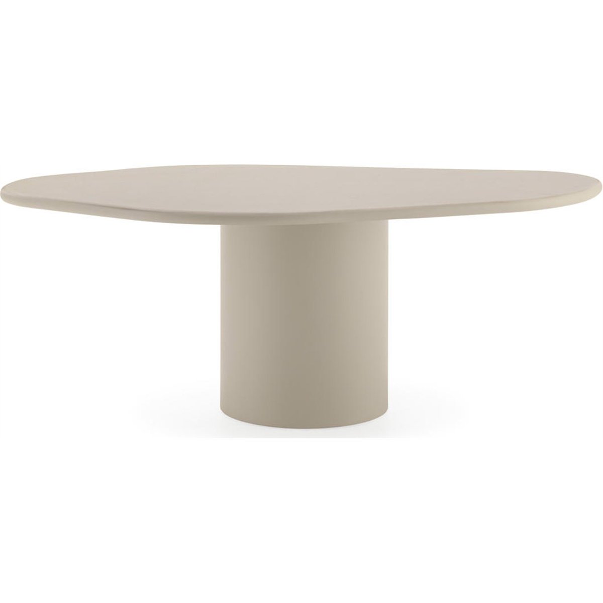 Table de salle à manger sculpturale taupe, RECOLLECTION
