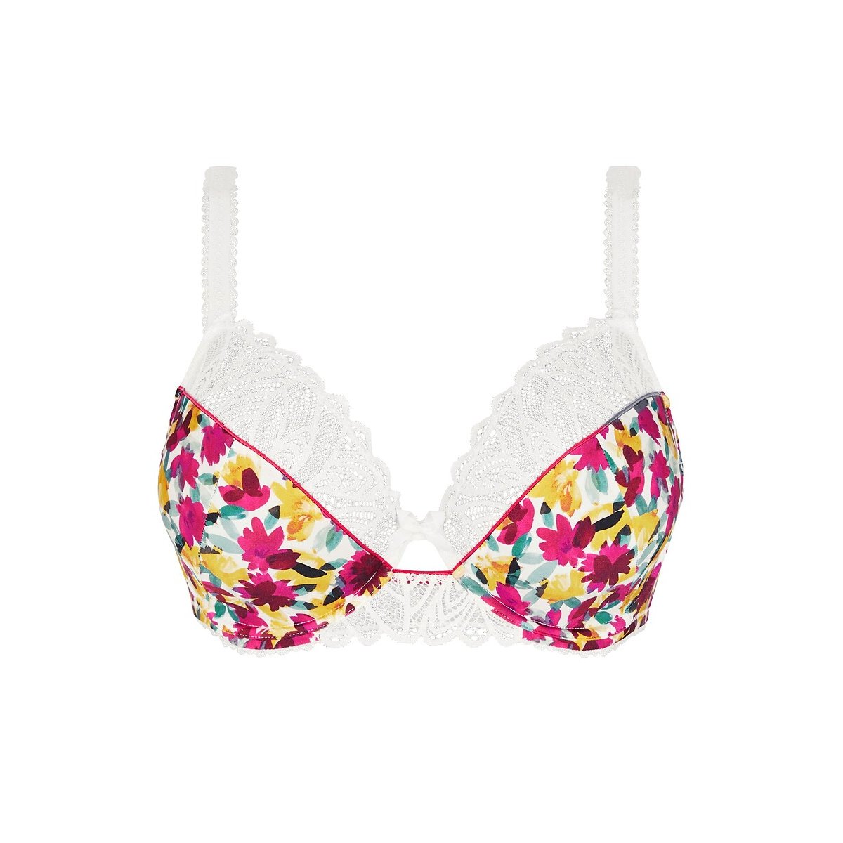 Reggiseno classico con ferretto CELIA fiori rossi/gialli, SANS COMPLEXE
