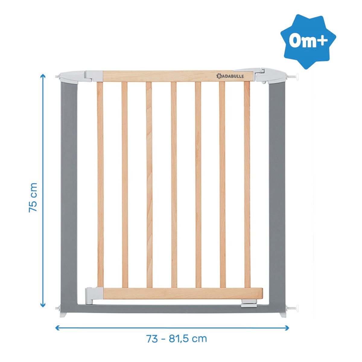 Barrière de Sécurité Safe & Lock Bois Métal bois, BADABULLE