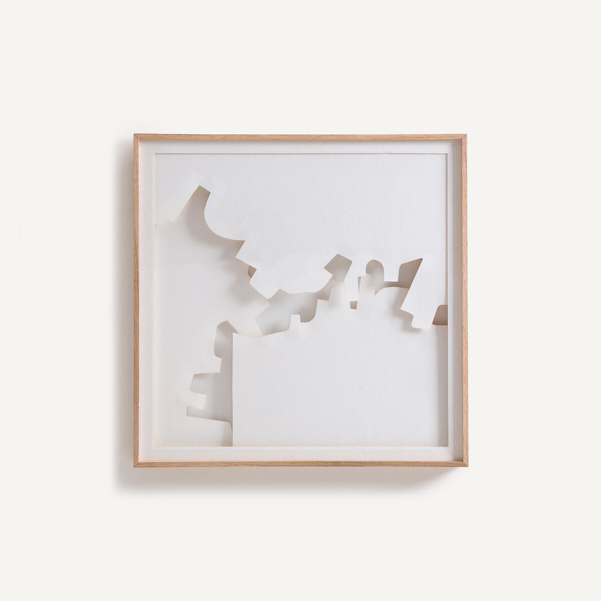 Tableau en relief, en papier découpé, NYMIA blanc, AM.PM