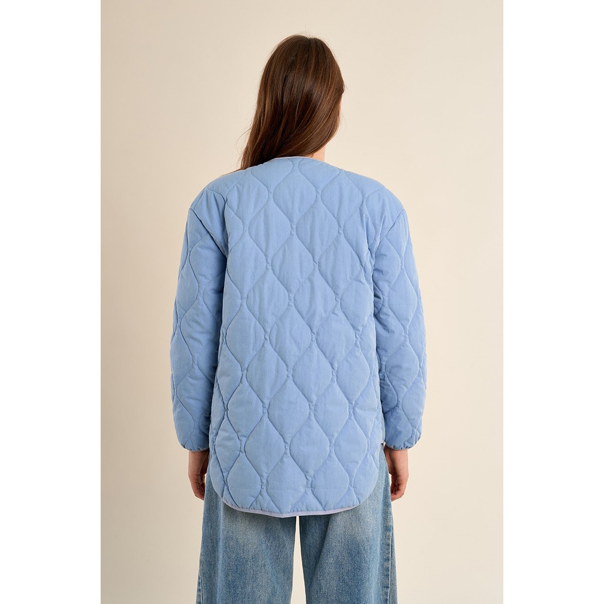 Blouson matelassé bleu, MOLLY BRACKEN