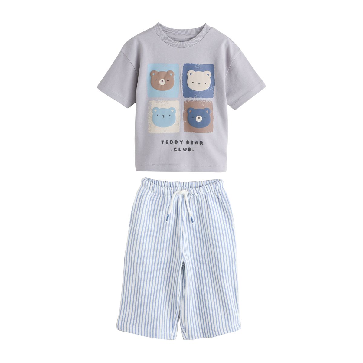 Pantalon de jogging et t-shirt, lot 2 ours bleu, NEXT