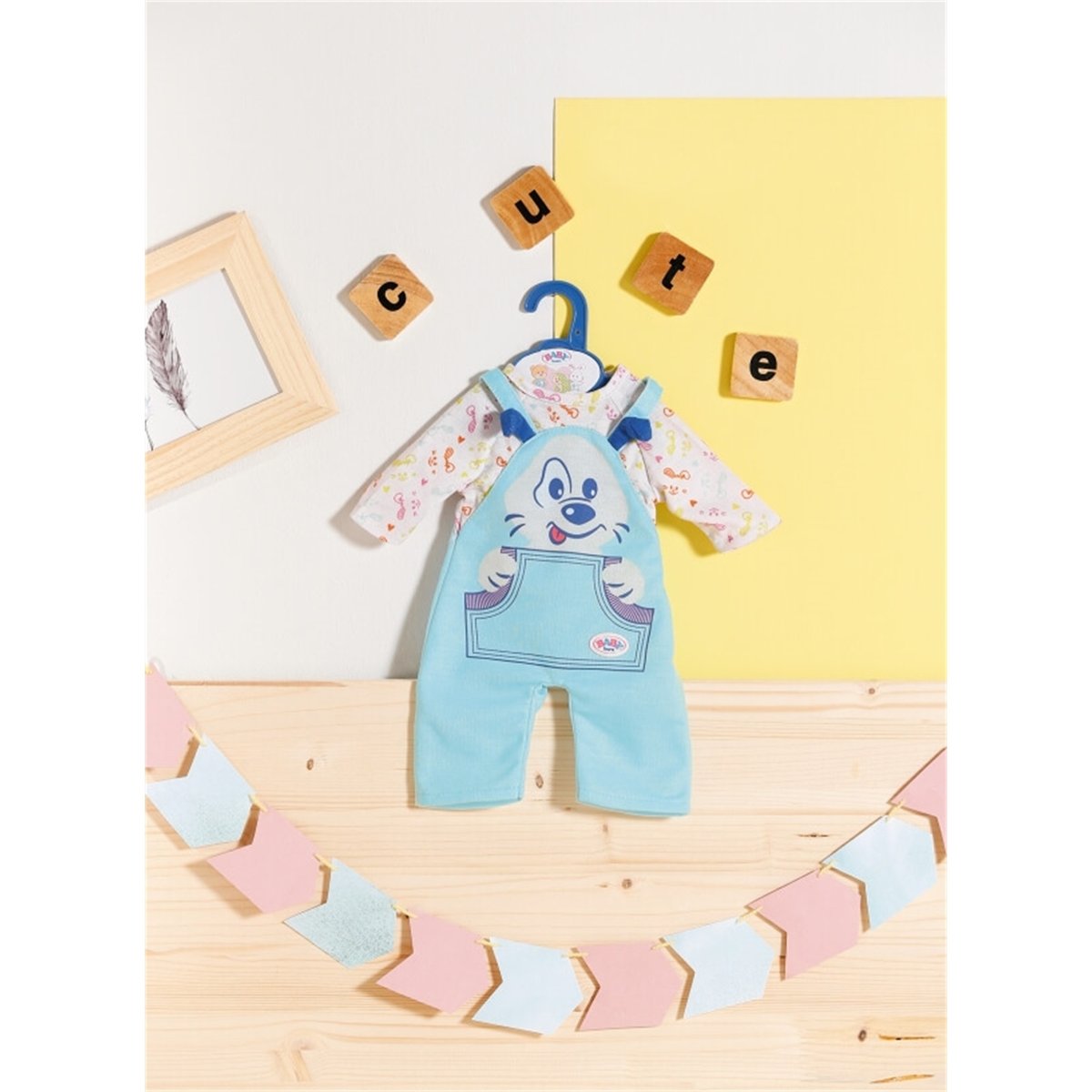 Baby Born Petits vêtements pour poupée 36cm bleu et rose, ZAPF CREATION
