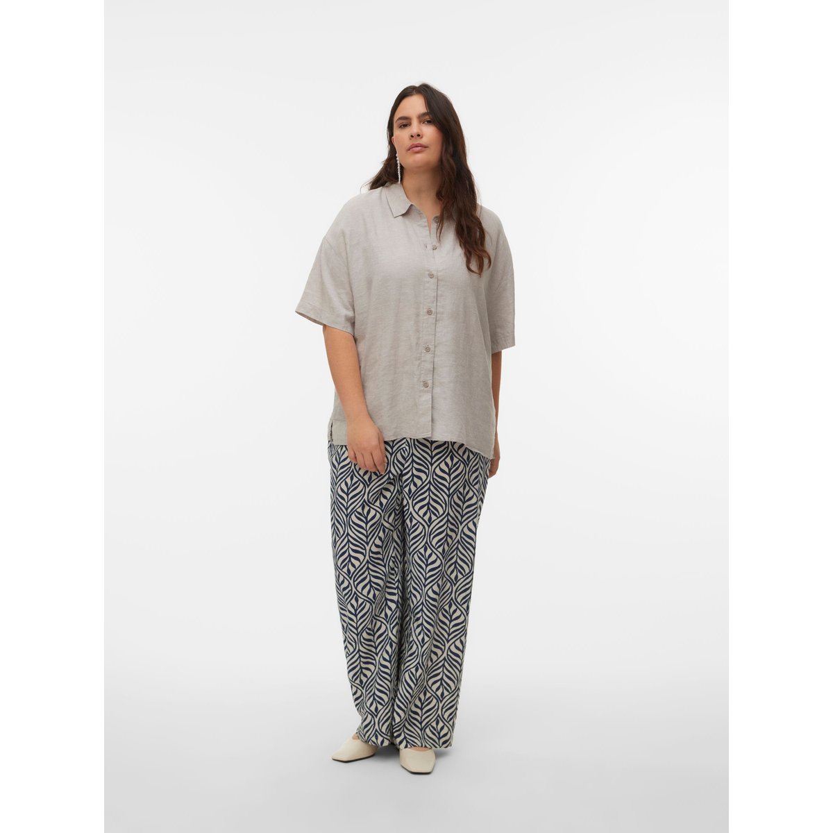 Chemise marron - moon rock, VERO MODA