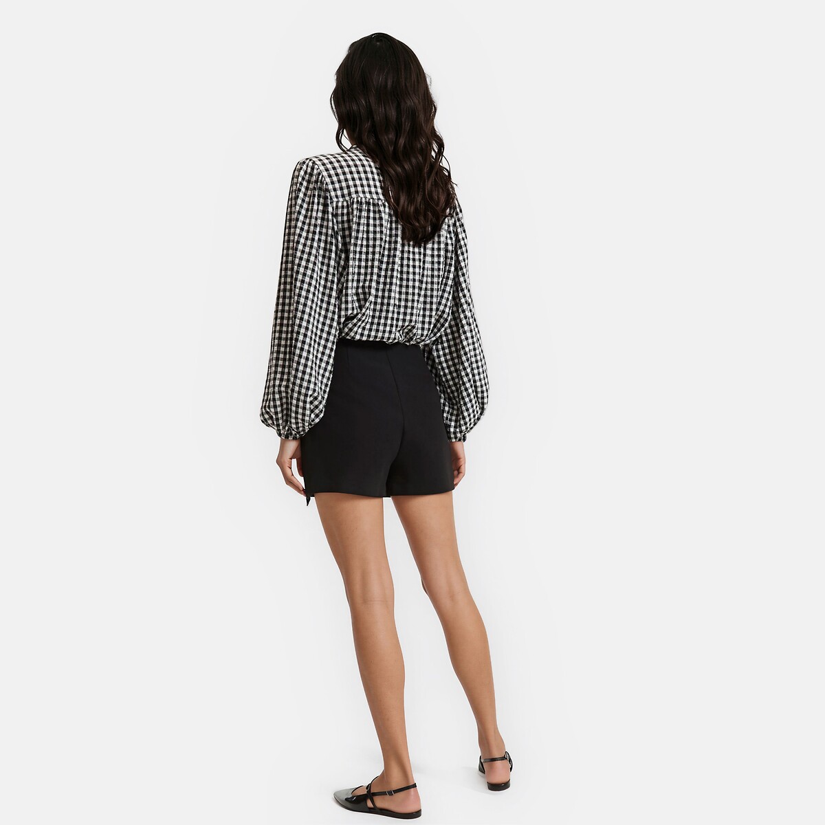 Jupe-short unie noir, LA REDOUTE COLLECTIONS