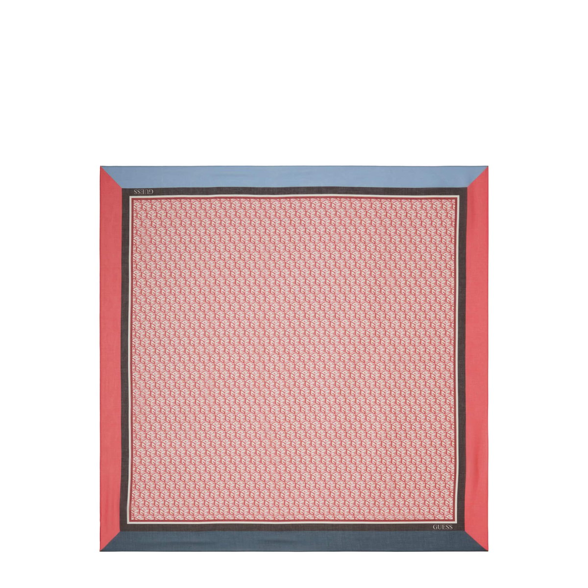 Foulard Silvana Logo G Cube rose, GUESS