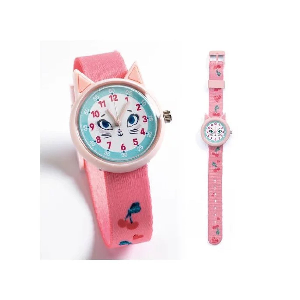 Montre des petits Ticlock Chat rose, DJECO