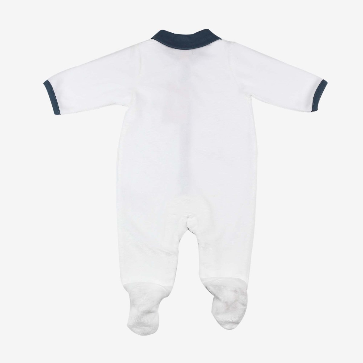 Dors bien Y Bleu Marine col Polo - Velours drop needle azul, TROIS KILOS SEPT