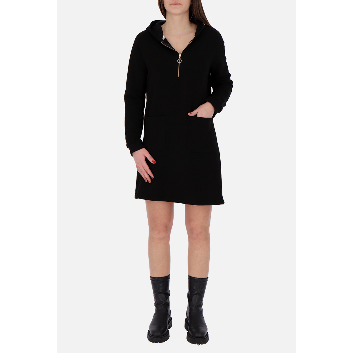 Robe sweat a capuche noir Ellesse La Redoute