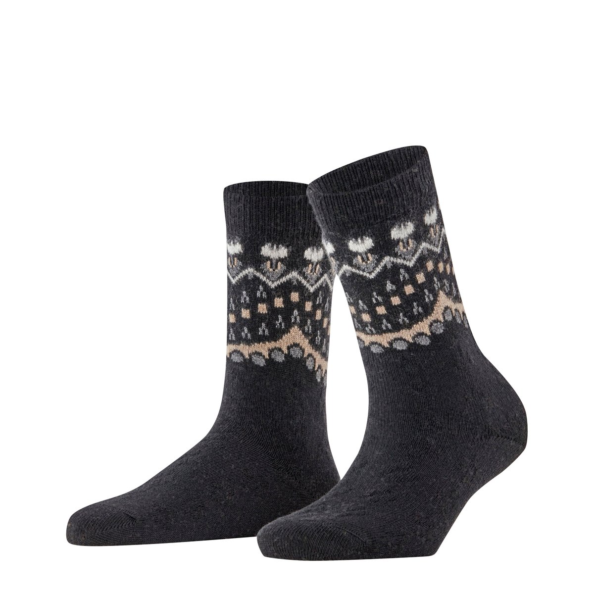 Chaussettes Cosy Wool Special Edition noir basique, FALKE