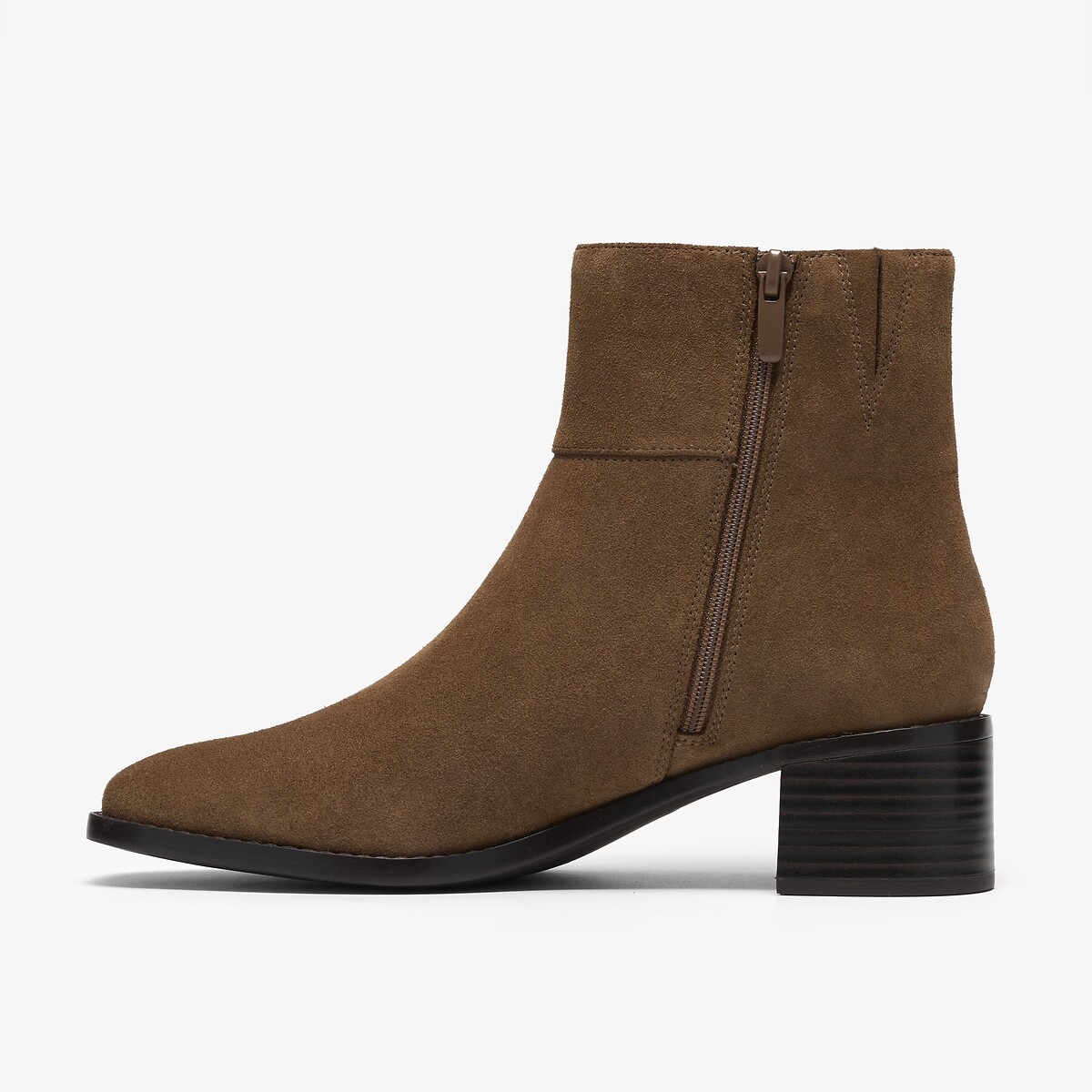Botines de ante, tacón bajo, WRENN TOP beige              , CLARKS