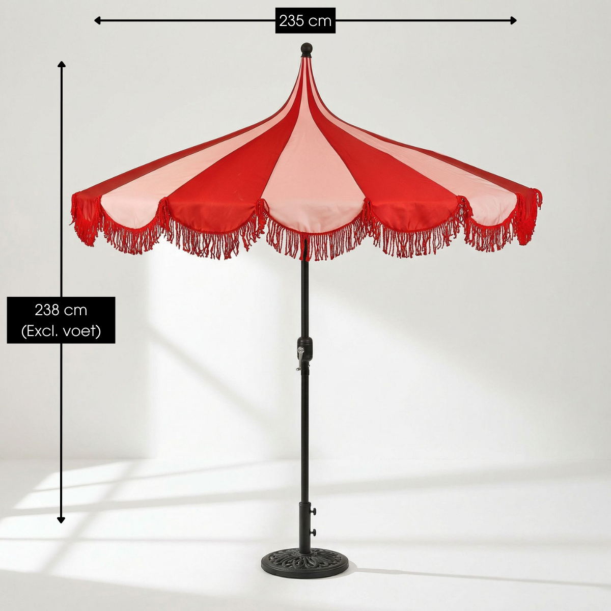 Parasol KIM rouge, MICA DECORATIONS