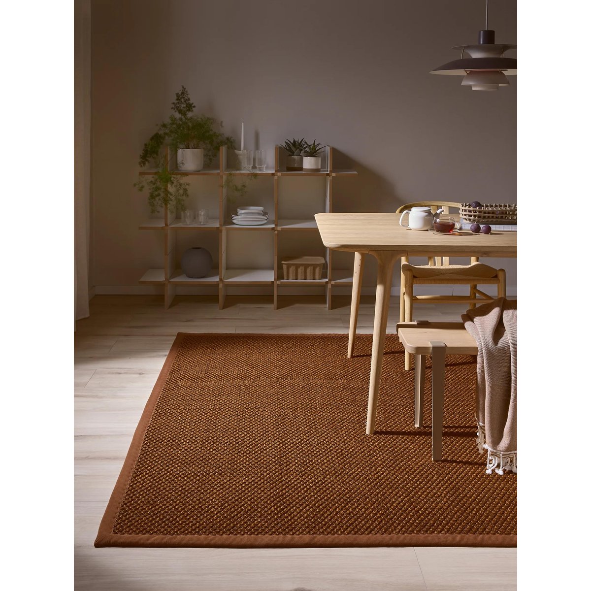 Tapis sisal GRETA marron clair, BENUTA
