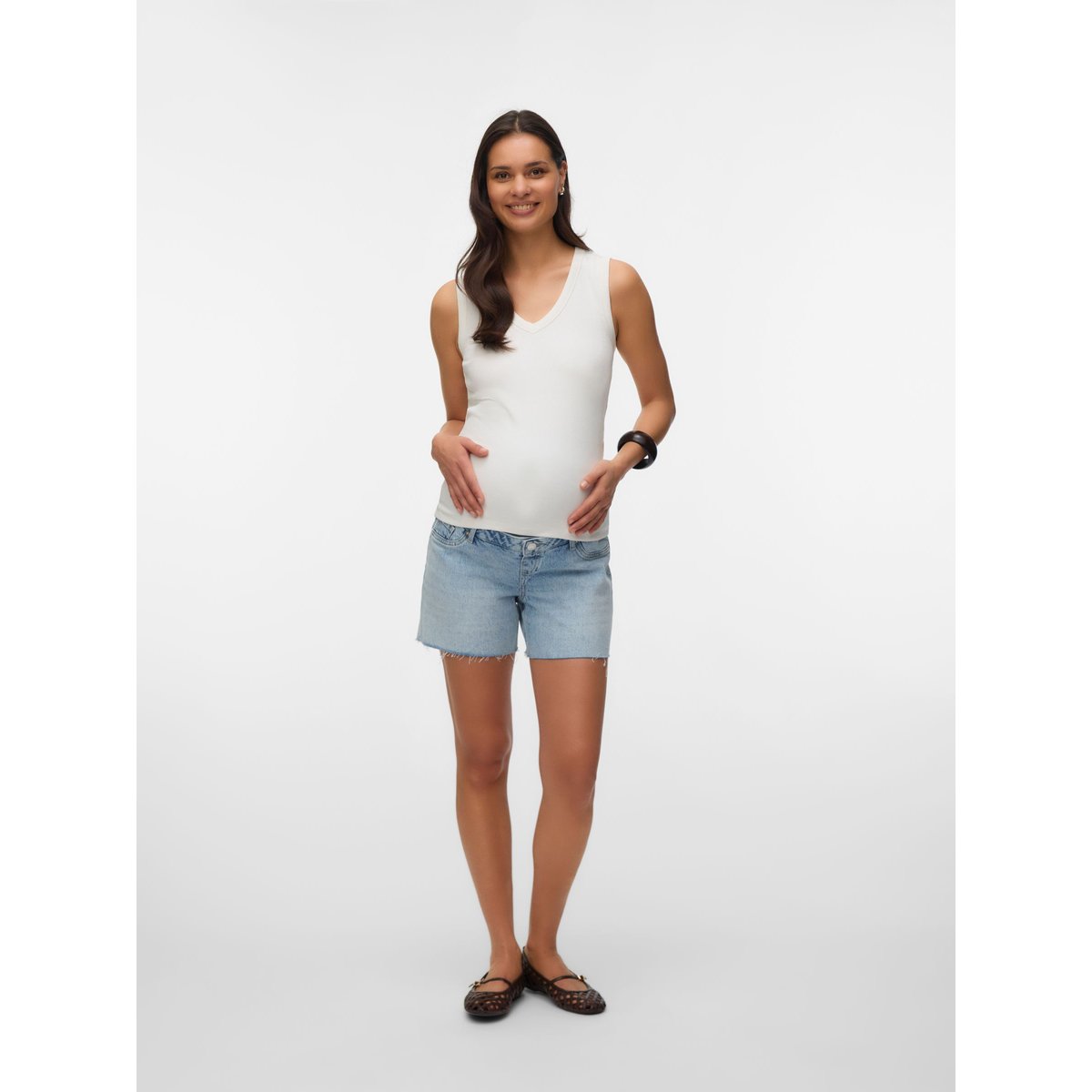 Short En Denim light blue denim 1, VERO MODA