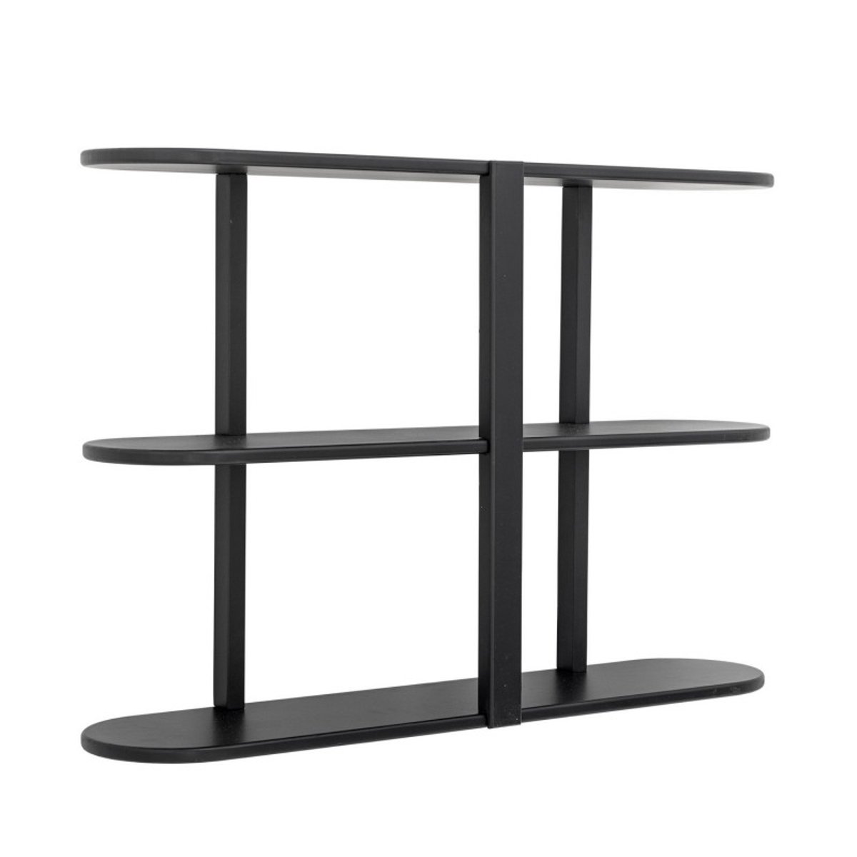 Etagère murale design bois Vicente noir, BLOOMINGVILLE