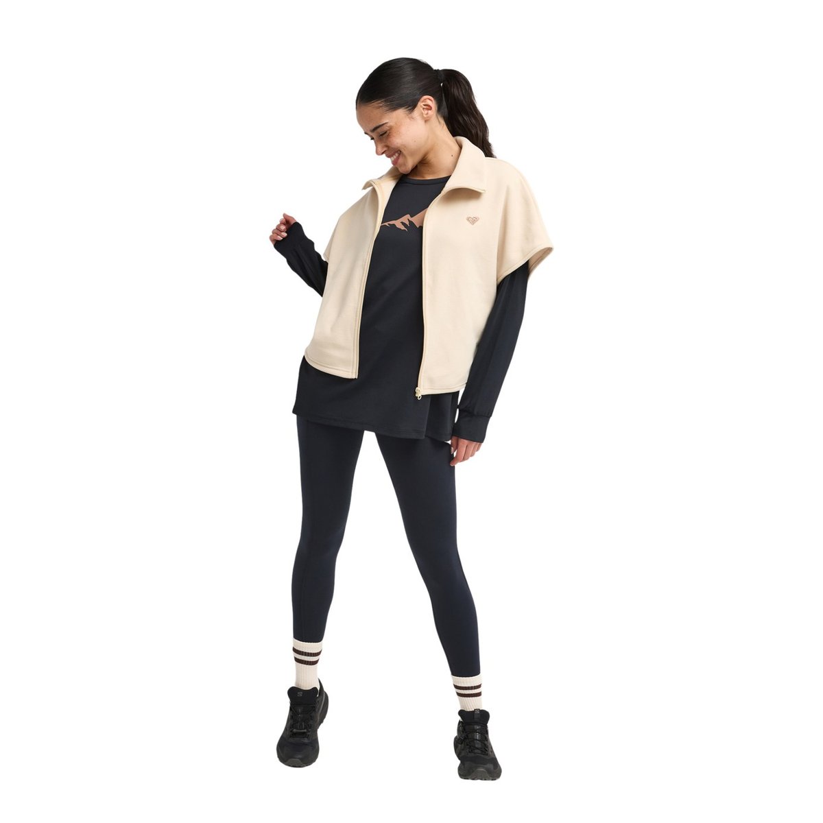 Veste sans manches en polaire WAVES OF WARMTH. beige biscotti, ROXY