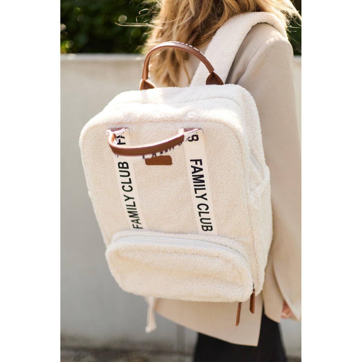 Sac à dos enfant family club Signature blanc cassé, CHILDHOME