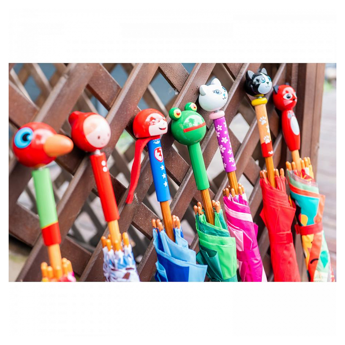 Parapluie Original Chat Ingela P. Arrhenius Protection Amusante Contre la Pluie rouge, VILAC