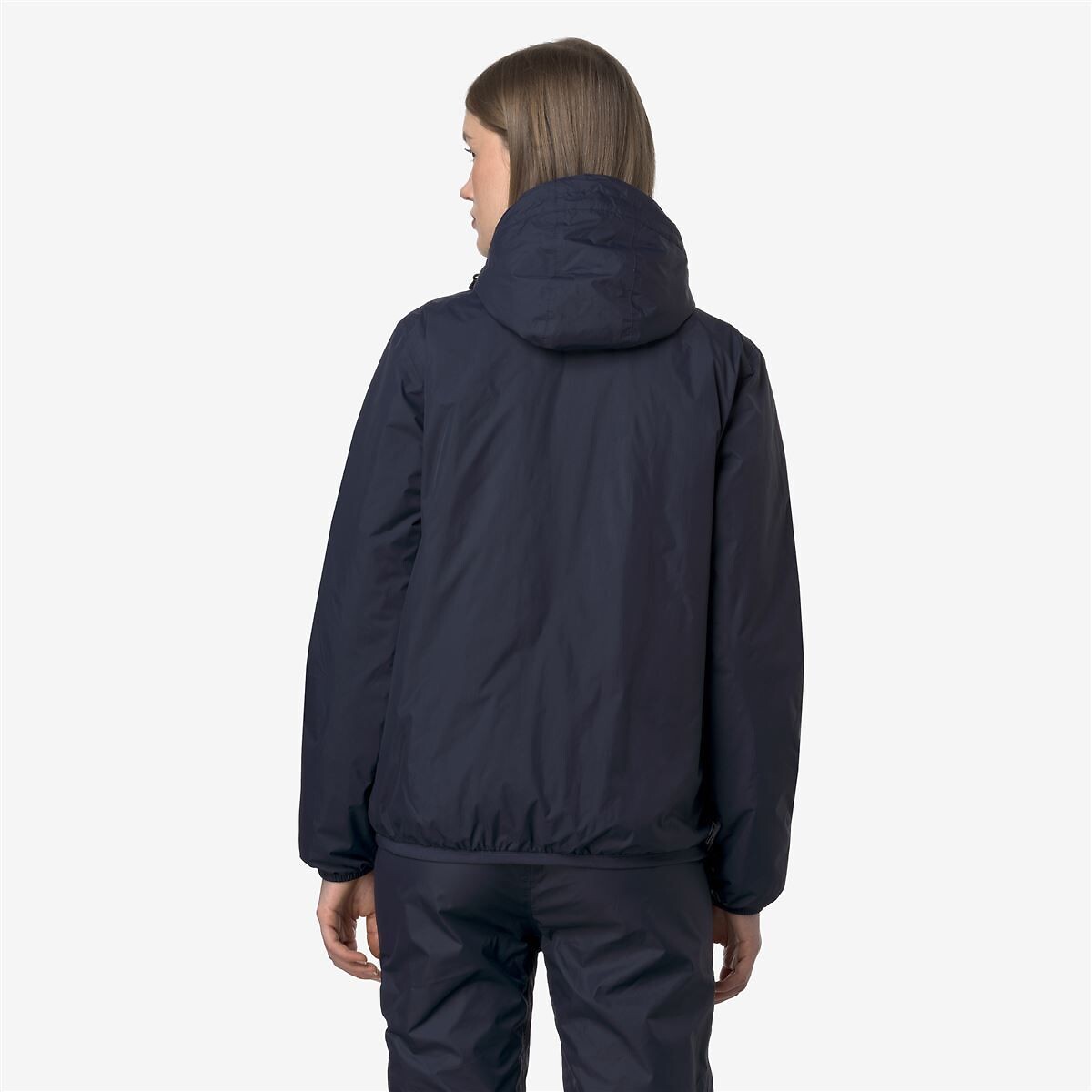 Coupe vent capuche unisexe LE VRAI CLAUDE 4.0 WARM marine, K-WAY