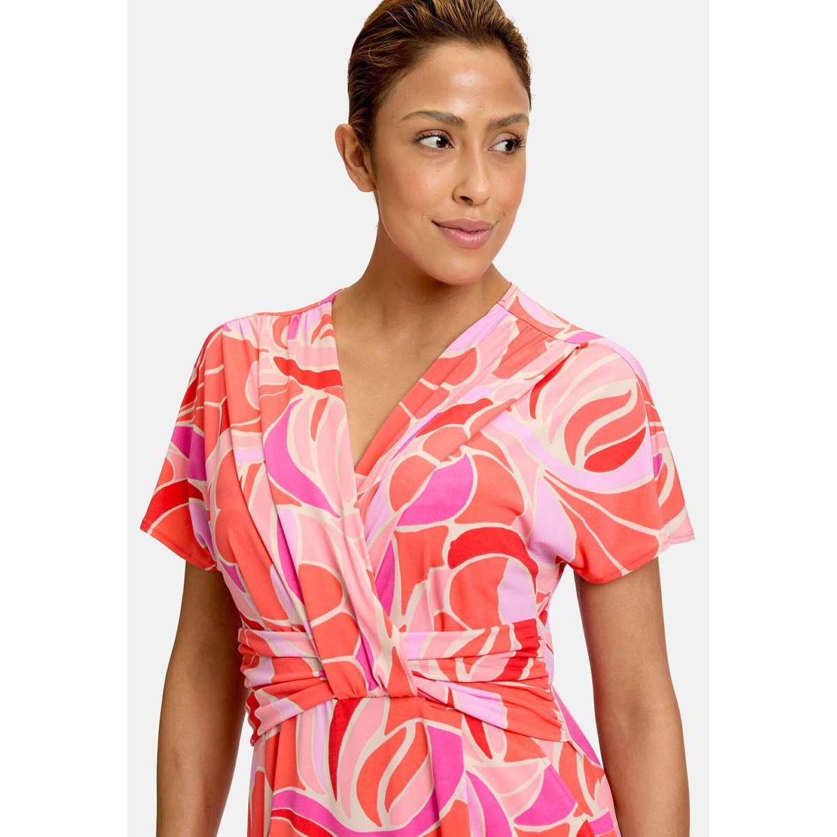 Robe en jersey à manches tombantes red/rosè, BETTY BARCLAY