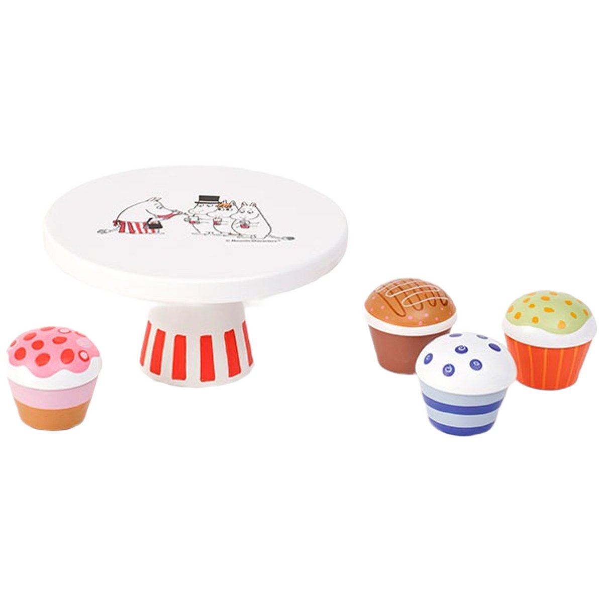 Présentoir à cupcakes blanc, rouge, noir, KID'S CONCEPT
