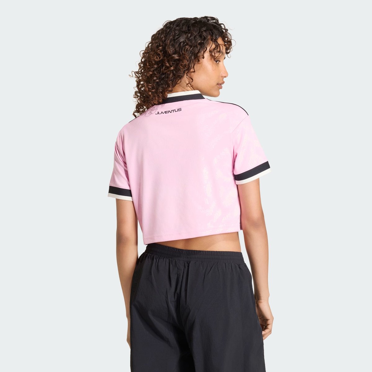 Maillot Cropped Extérieur Juventus 26/27 Maillot Cropped Extérieur Juventus 26/27 true pink / black, adidas Performance
