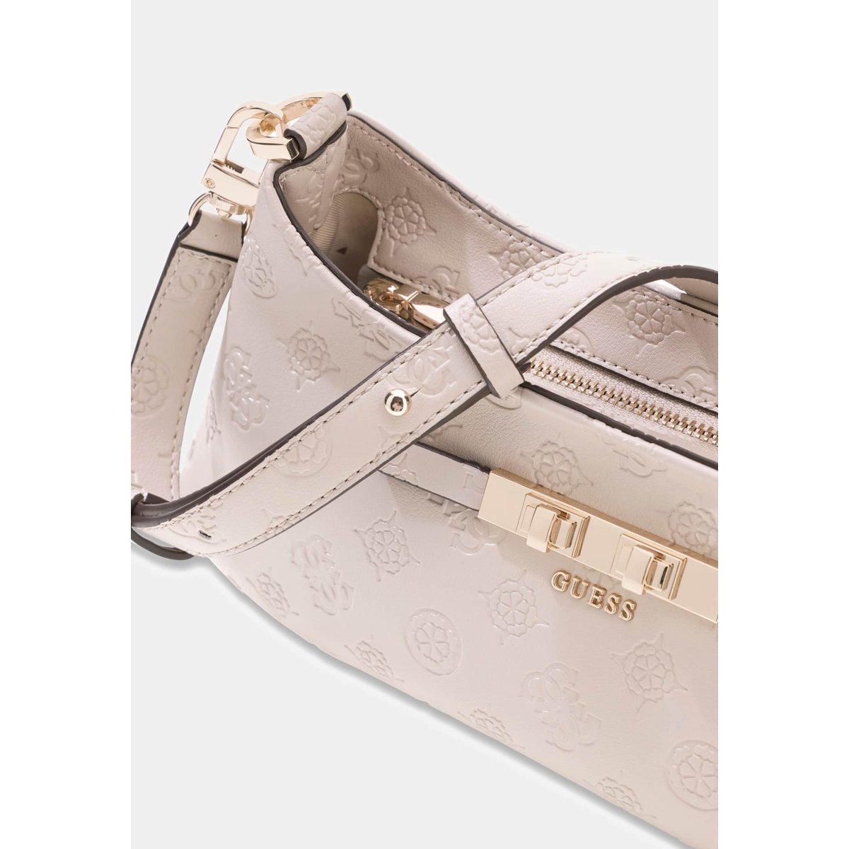 Sac À Épaule Carmella Logo rouge foncé, GUESS
