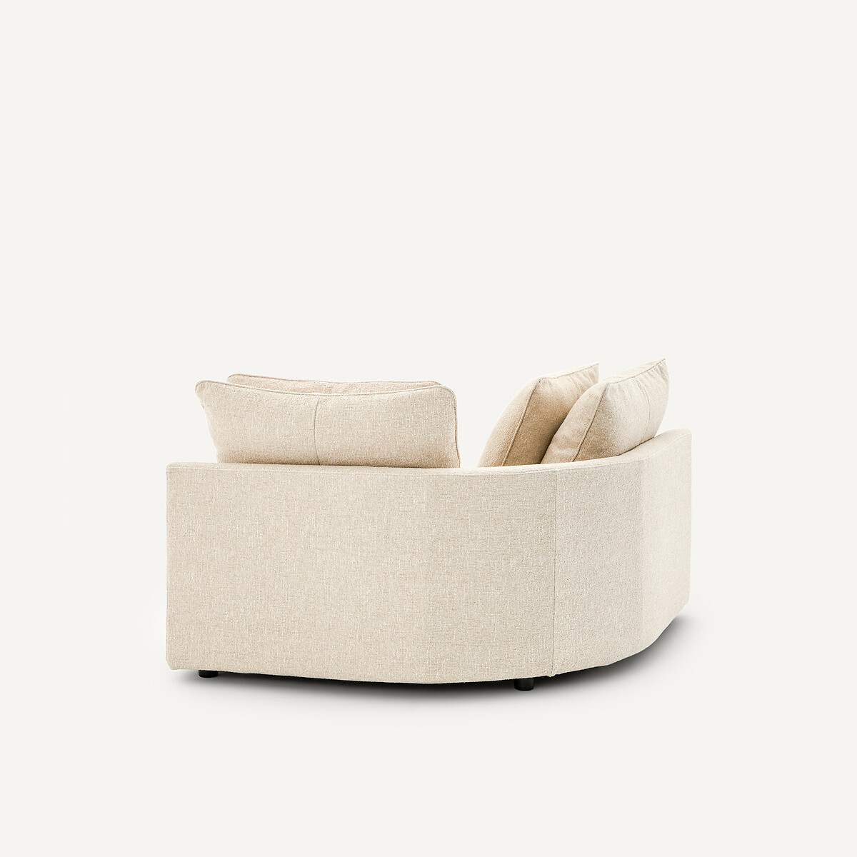 Sofá-cama de canto em tecido bouclé, TIBERIO cru, AM.PM