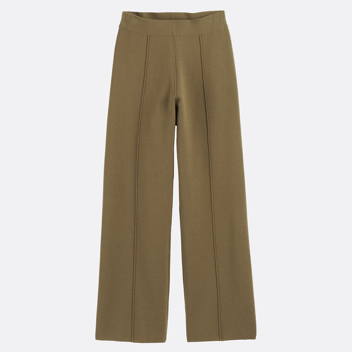 Pantalon large, en maille milano  vert kaki, LA REDOUTE COLLECTIONS