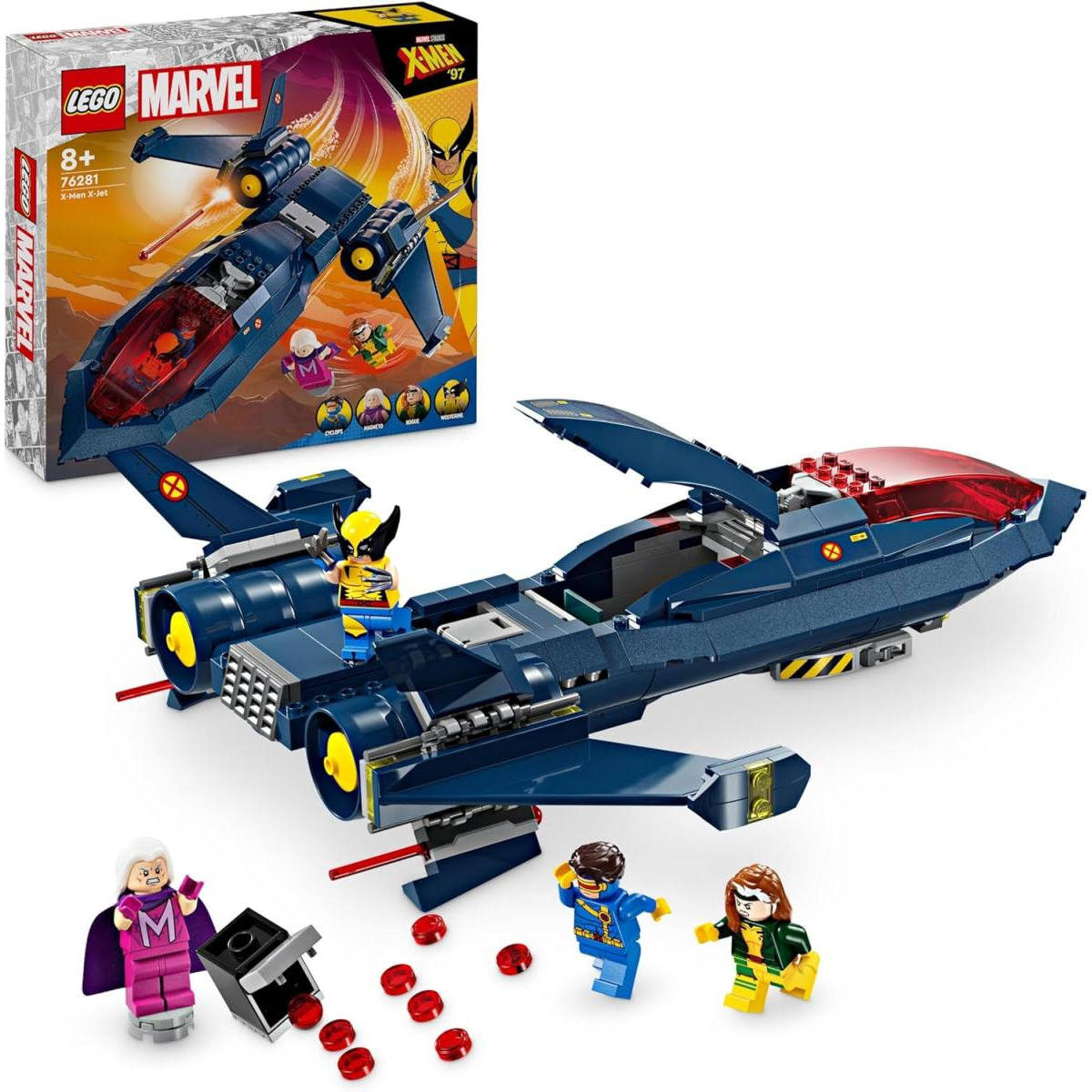 LEGO Marvel - X-jet des X-Men - Set de Construction 76281 pour Jeunes Super-Héros multicolore, LEGO