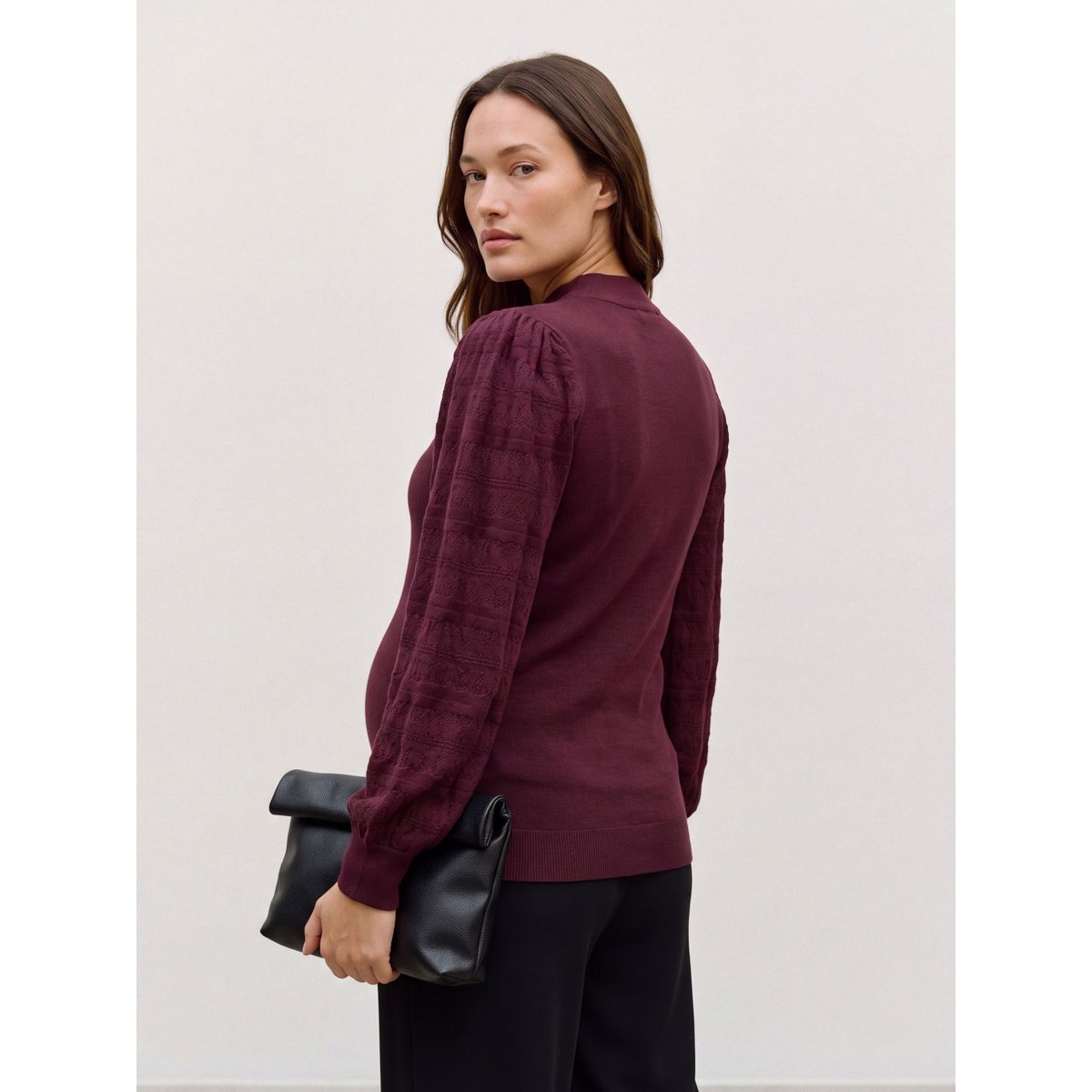 Pull En Maille rouge - windsor wine 1, VERO MODA