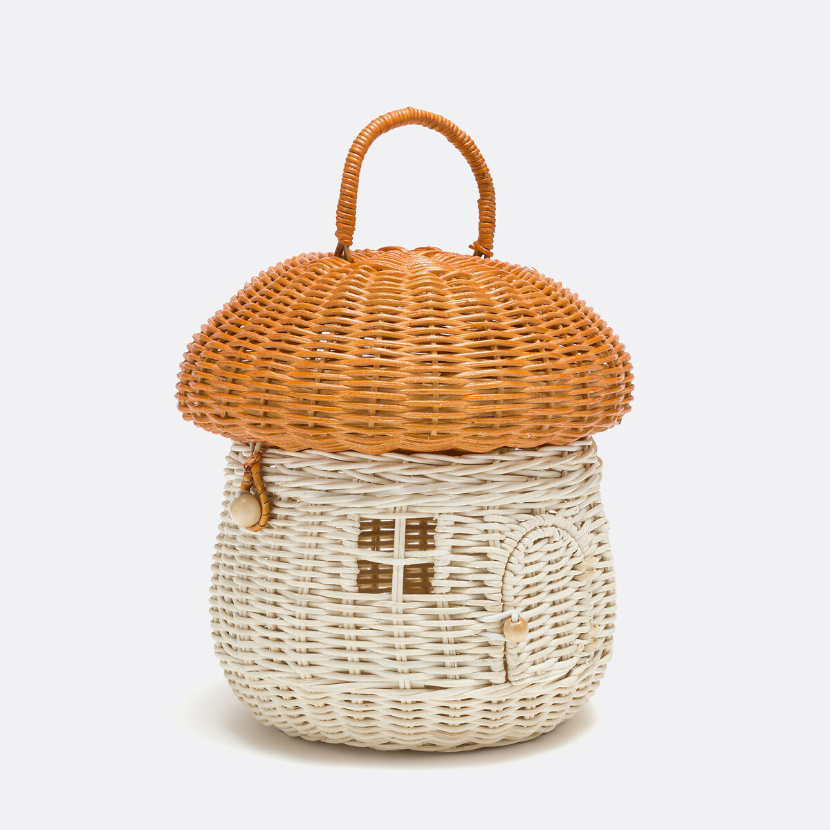 Panier forme champignon en rotin, Champino naturel, LA REDOUTE INTERIEURS