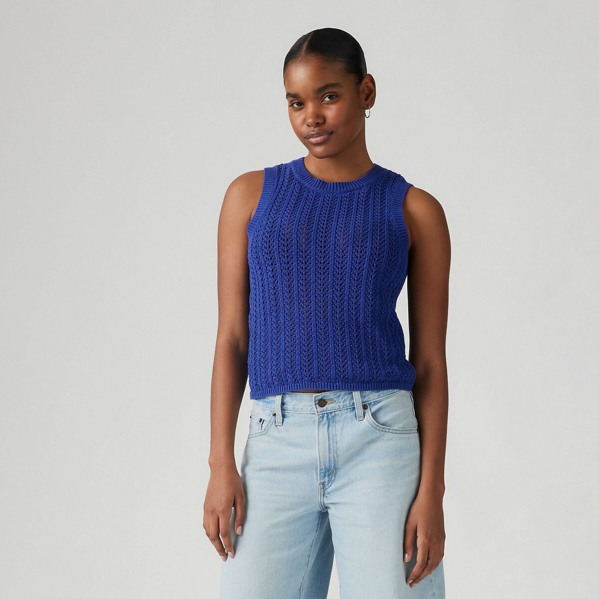 Top sans manches en crochet mazarine blue, LEVI'S