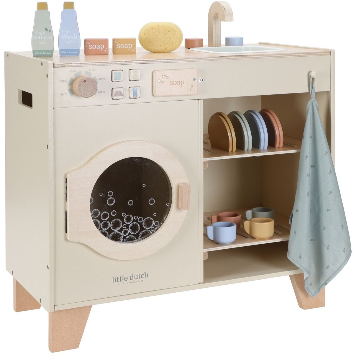 Machine à laver beige, LITTLE DUTCH