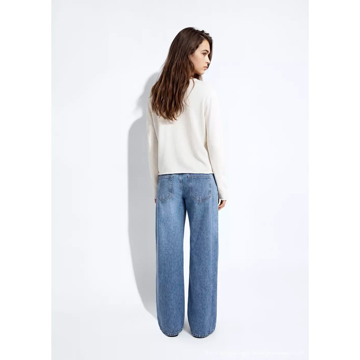 Cardigan en maille avec détail d’ouverture blanc, MANGO TEEN